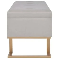 VidaXL Bankje Met Opbergvak 105 Cm Fluweel Grijs -Beste Opslag Winkel 6b853db9d7c948169444f70faf69a3e3