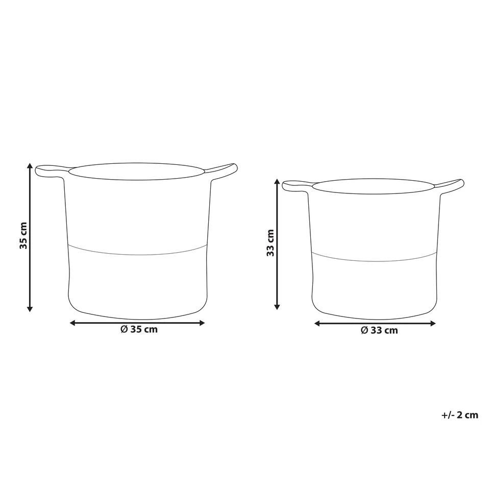 Beliani Mand PAZHA - Wit Katoen 5 Beliani Mand PAZHA - Wit Katoen - Afbeelding 3