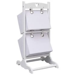 VidaXL Mandenrek 2-laags 35x35x72 Cm Hout Wit -Beste Opslag Winkel 6f8c13d4437544448aa4a47320ac81c4