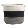 Mand Leuven - Zwart/wit/grijs - 32xØ32 Cm 1 Mand Leuven - Zwart/wit/grijs - 32xØ32 Cm -Beste Opslag Winkel 70501321
