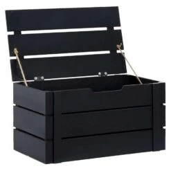 Kist Raaf - Zwart - 42x24x23 Cm 9 Kist Raaf - Zwart - 42x24x23 Cm -Beste Opslag Winkel 70502006 0301