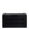 Kist Raaf - Zwart - 42x24x23 Cm -Beste Opslag Winkel 70502006