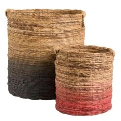 Mand Falco - Naturel/zwart - 45xØ40 Cm -Beste Opslag Winkel 70503543 3000