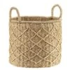Mand Roos - Naturel - Zeegras - 30xø34 Cm -Beste Opslag Winkel 70503598