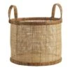 Mand Pomme - Naturel/bruin - Rotan - 28xø35 Cm 2 Mand Pomme - Naturel/bruin - Rotan - 28xø35 Cm -Beste Opslag Winkel 70503611