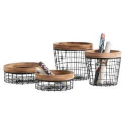 Mand Valencia - Zwart - 28,5xØ32,5 Cm -Beste Opslag Winkel 70504096 3120