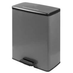 Pedaalemmer Deco Bin - Grijs - 65 Liter -Beste Opslag Winkel 70601182 0300