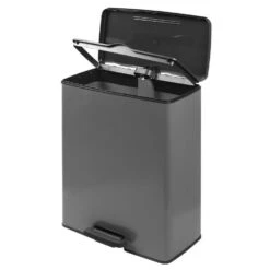 Pedaalemmer Deco Bin - Grijs - 65 Liter -Beste Opslag Winkel 70601182 0301