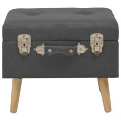 VidaXL Opbergkrukken 3 St Stof Donkergrijs -Beste Opslag Winkel 70b902526cdd4361915d3403838007d4