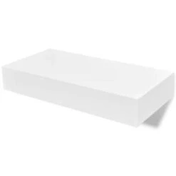VidaXL Wandplanken Zwevend Met Lades 2 St 48 Cm Wit -Beste Opslag Winkel 75df7d6dc82d4544bd30d2574d21e4c9