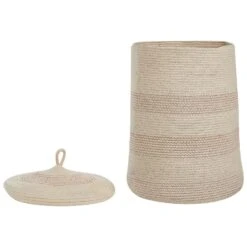 Beliani Mand SILOPI - Beige Katoen 9 Beliani Mand SILOPI - Beige Katoen -Beste Opslag Winkel 7621dd41ab8f43258df8d61fb10008e0