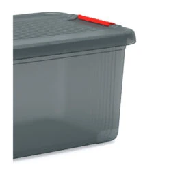 Kis K Latch Opbergbox L - 43L - Grijs -Beste Opslag Winkel 7c003dc1120343038498164725400099