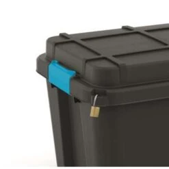 KIS Scuba Opbergbox L - 80L - Zwart/blauwe Clips -Beste Opslag Winkel 7de769e4508d4e97856cb65c4cb69323