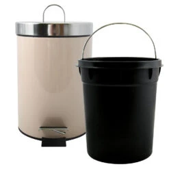 MSV Badkamer/toilet Pedaalemmer - Beige - 3 Liter - 17 X 25 Cm -Beste Opslag Winkel 7f2a376130a948ffb0e7bad39fd3f424