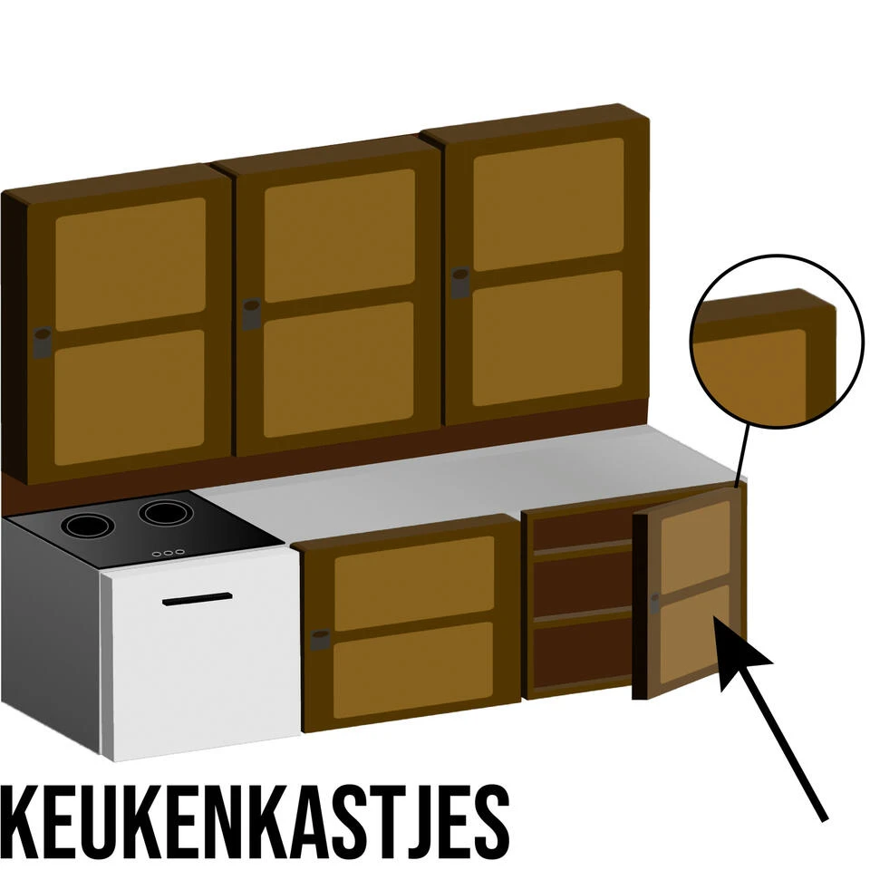 Deurkapstok - Zwart - Metaal - 37 Cm 4 Deurkapstok - Zwart - Metaal - 37 Cm - Afbeelding 2
