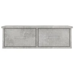 VidaXL Wandschap Met Lades 60x26x18,5 Cm Bewerkt Hout Betongrijs -Beste Opslag Winkel 80b0e56c74554ce9aadfb7ef8cab2107
