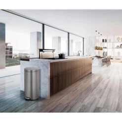 EKO Pedaalemmer Serene - Platinum - 30l -Beste Opslag Winkel 81021001 0004