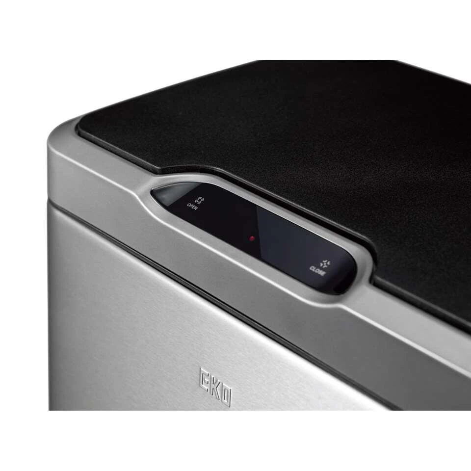 EKO Recycling Sensor Afvalbak Mirage - Zilverkleurig - 2x20l 4 EKO Recycling Sensor Afvalbak Mirage - Zilverkleurig - 2x20l - Afbeelding 2