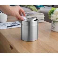 EKO Tafelafvalbakje Fandy - Zilverkleurig - 1,5l -Beste Opslag Winkel 81021048 0004