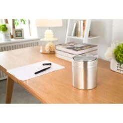 EKO Tafelafvalbakje Fandy - Zilverkleurig - 1,5l -Beste Opslag Winkel 81021048 0006