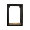HSM Collection Wandbox Levels - Naturel/zwart - 25x14x35 Cm -Beste Opslag Winkel 81021267