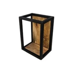 HSM Collection Wandbox Levels - Naturel/zwart - 25x18x35 Cm -Beste Opslag Winkel 81021270 0400