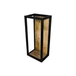 HSM Collection Wandbox Levels - Naturel/zwart - 25x18x55 Cm -Beste Opslag Winkel 81021271 0400