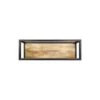 HSM Collection Wandbox Levels - Naturel/zwart - 75x18x25 Cm