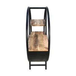 HSM Collection Decoratierek Nate - Zwart - 100x80x30 Cm -Beste Opslag Winkel 81021291 0400