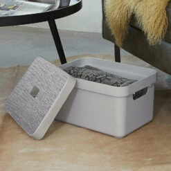 Sigma Home Opbergdeksel 13+25 Liter - Lichtgrijs - 3,4x24,2x34,2 Cm -Beste Opslag Winkel 81023580 0003