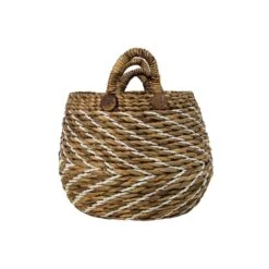 HSM Collection Mandenset Agira (2 Stuks) - Naturel/wit -Beste Opslag Winkel 81024330 0400