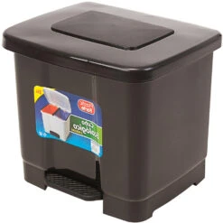 Forte Plastics Pedaalemmer - Dubbel - Donkergrijs - 35 L 5 Forte Plastics Pedaalemmer - Dubbel - Donkergrijs - 35 L -Beste Opslag Winkel 873789d24de44ab0a42ffa2a754e740a