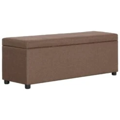 VidaXL Bankje Met Opbergvak 116 Cm Polyester Bruin 8 VidaXL Bankje Met Opbergvak 116 Cm Polyester Bruin -Beste Opslag Winkel 888482e2be1c4f27b57bdce22b28ce8e