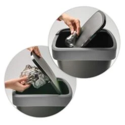 Rotho Afvalbak Twist 39 X 29 X 67 Cm 50 L Polypropyleen Zilver -Beste Opslag Winkel 96a717cc34174ae0a683213f894430f7 1