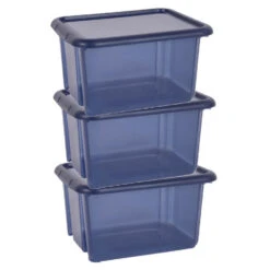 EDA Opbergbox - Donkerblauw - Stapelbaar - L44 X B36 X H25 Cm -Beste Opslag Winkel 9749b0ce6c76448d8bb5026d0259d85c