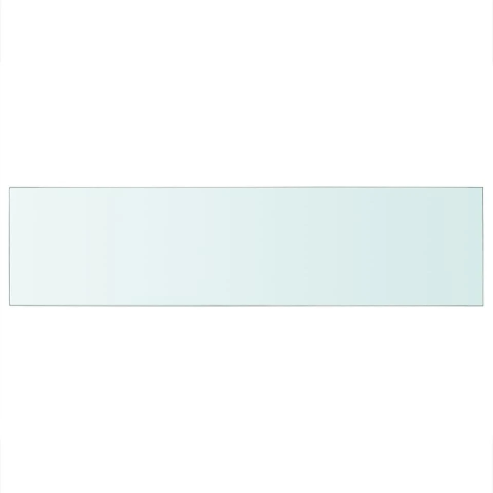 VidaXL Wandschap Transparant 100x25 Cm Glas 4 VidaXL Wandschap Transparant 100x25 Cm Glas - Afbeelding 2