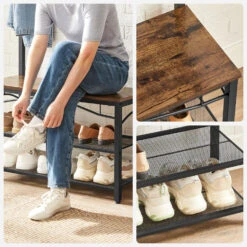 O'DADDY® Kapstok Staand - Schoenenrek - 15 Haken - 80x32x178,5 - Bruin 9 O'DADDY® Kapstok Staand - Schoenenrek - 15 Haken - 80x32x178,5 - Bruin -Beste Opslag Winkel 98ff5e0353c946c59cd6d219ba1090b4