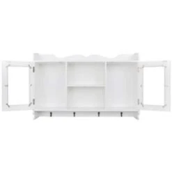 VIDAXL Vitrinekast Met Boekenplank Wit MDF 9 VIDAXL Vitrinekast Met Boekenplank Wit MDF -Beste Opslag Winkel a80728436b2a42b3ae078a44395099f2