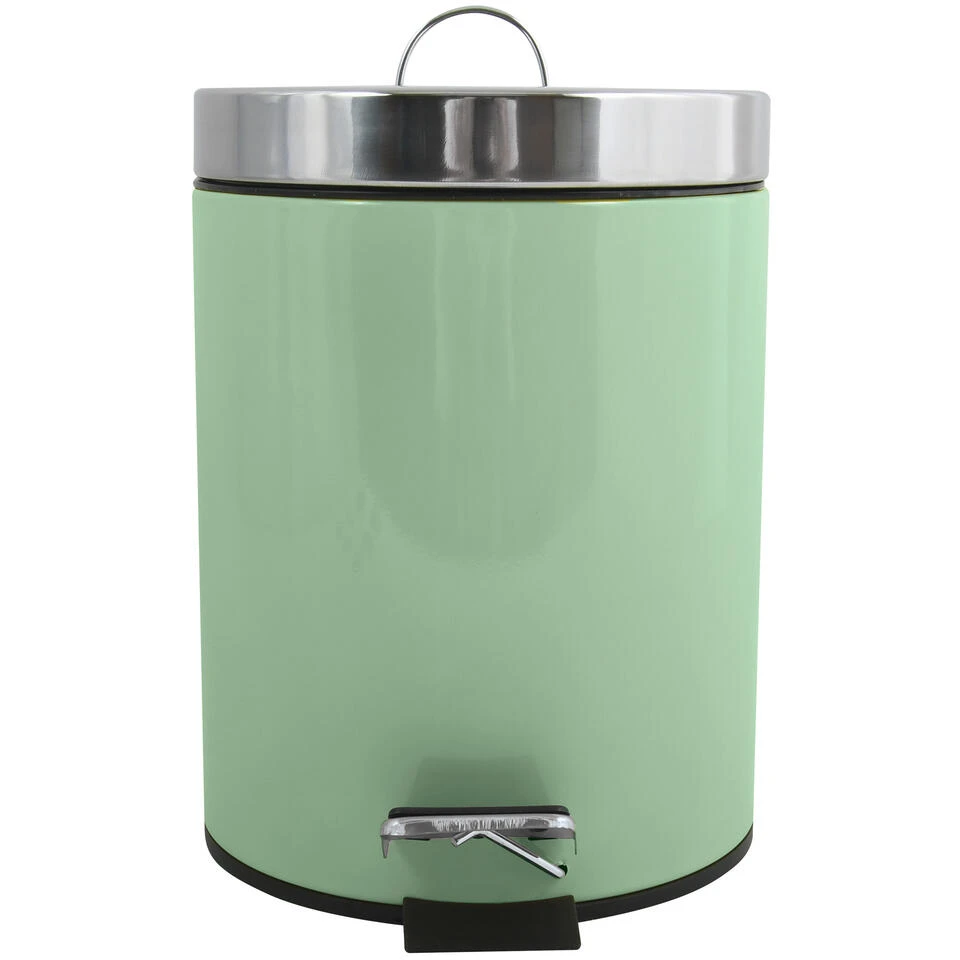 MSV Badkamer/toilet Pedaalemmer - Groen - 3 Liter - 17 X 25 Cm 4 MSV Badkamer/toilet Pedaalemmer - Groen - 3 Liter - 17 X 25 Cm - Afbeelding 2