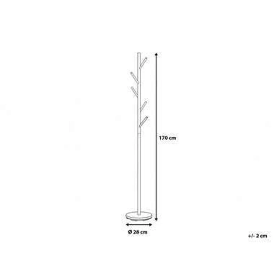 Beliani Kledingstandaard ALLEN - Zilver Rvs 5 Beliani Kledingstandaard ALLEN - Zilver Rvs - Afbeelding 3