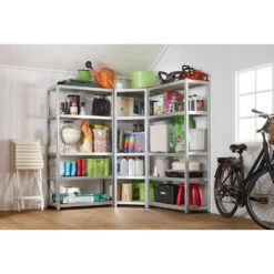 ERRO Stellingkast Hoek - 176x75x40cm 8 ERRO Stellingkast Hoek - 176x75x40cm -Beste Opslag Winkel b4ce664a7b0f4161b4004e30998d8783