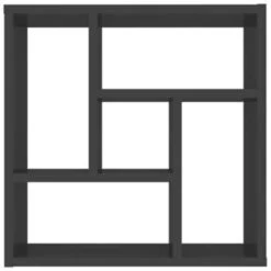 VidaXL Wandschap 45,1x16x45,1 Cm Spaanplaat Hoogglans Grijs -Beste Opslag Winkel b5e9a6d913ca4f51af4d1140006f1882