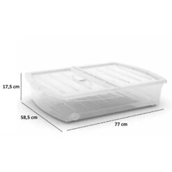 Kis Spinning Opbergbox XL - 56L - Transparant -Beste Opslag Winkel b72fed36fe5848af84e7ca94384b69dc