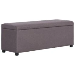 VidaXL Bankje Met Opbergvak 116 Cm Polyester Taupe -Beste Opslag Winkel c3d1f496e51749769ba893753706e6c8
