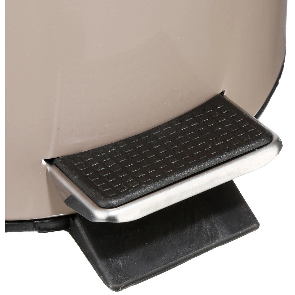 5Five - Prullenbak/pedaalemmer Taupe Metaal 3 Liter - 17 X 25 Cm 5 5Five - Prullenbak/pedaalemmer Taupe Metaal 3 Liter - 17 X 25 Cm - Afbeelding 3