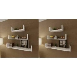 VidaXL Wandplanken 6 St Wit -Beste Opslag Winkel c8700d949ea44119a9527a1b02e5e768