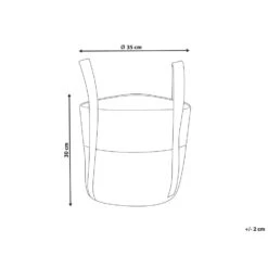 Beliani Mand SONIPAT - Natuurlijk Jute, Katoen -Beste Opslag Winkel c9f515b81b004aee852a072a66ed3d5c