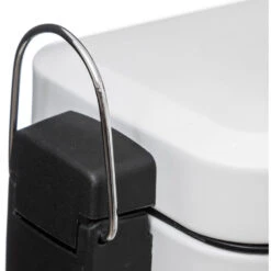 5Five - Prullenbak/pedaalemmer Wit Rvs Metaal 5 Liter - 14x29x30 Cm -Beste Opslag Winkel cb00e8dd7cf045759d666ed017d0c75b