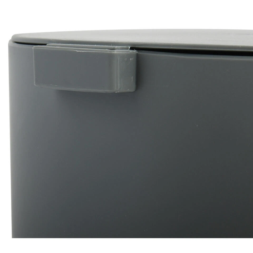 MSV Kleine Badkamer/toilet Pedaalemmer - Donkergrijs - 3L - 15 X 27cm 6 MSV Kleine Badkamer/toilet Pedaalemmer - Donkergrijs - 3L - 15 X 27cm - Afbeelding 4