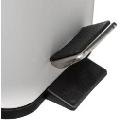 5Five - Prullenbak/pedaalemmer Wit Rvs Metaal 5 Liter - 14x29x30 Cm -Beste Opslag Winkel d24c193f3b3e4936a1fdebe5e6dfced3